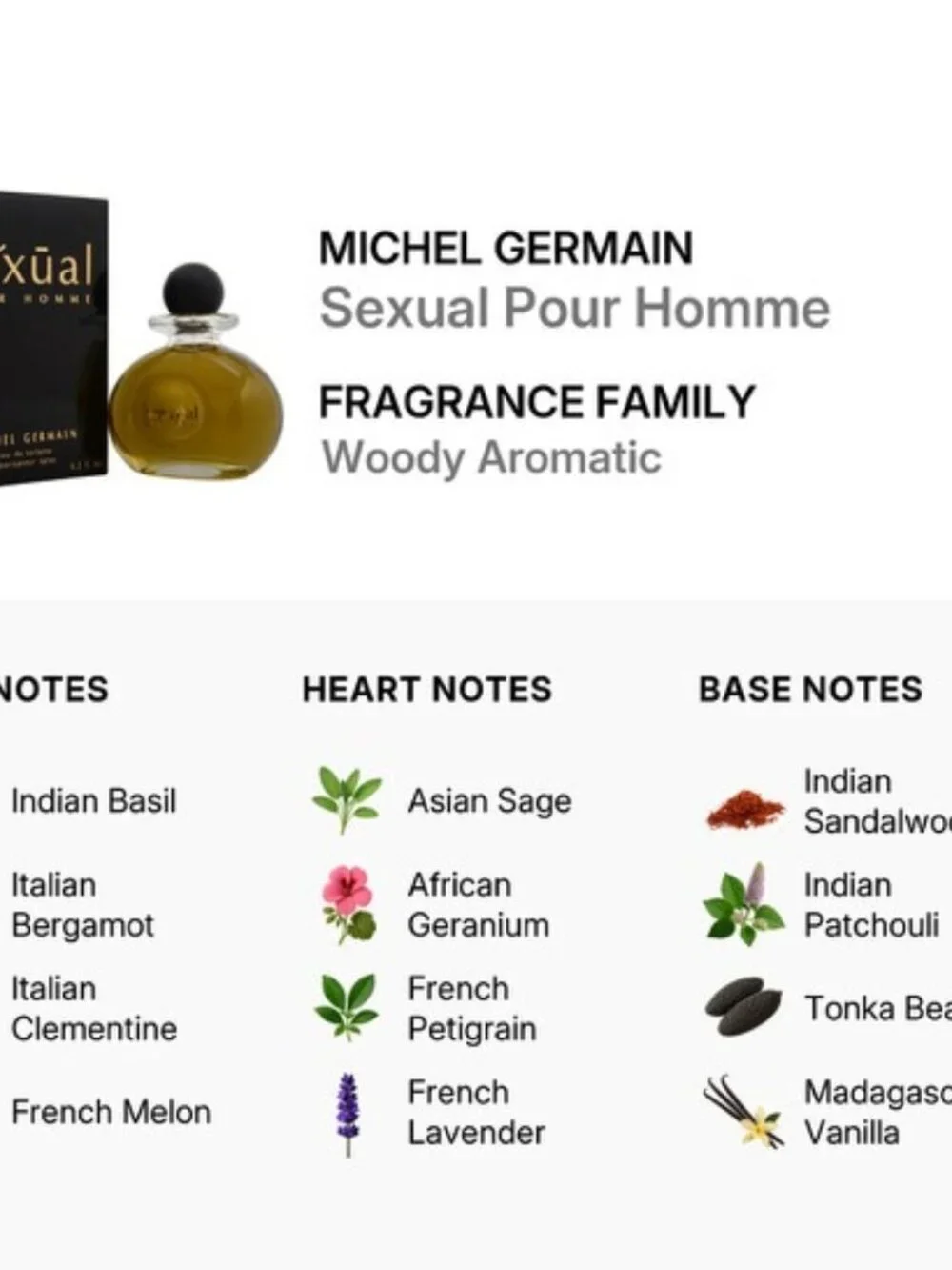 Michel Germain Sexual Pour Homme EDT,Fougere Oriental Tonka-Travel8ml,0.26oz-NEW